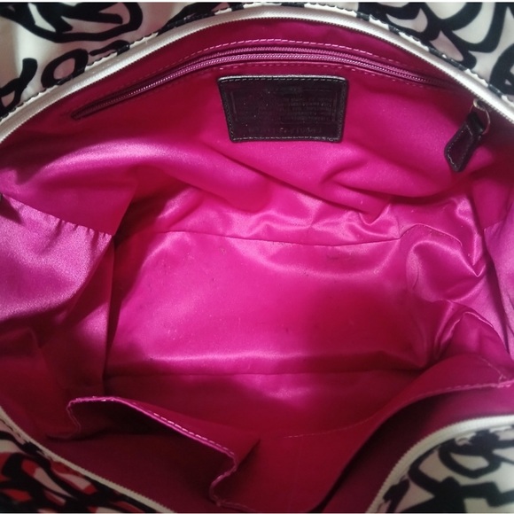 EUC Coach Poppy Daisy Graffiti tote bag - Picture 5 of 6